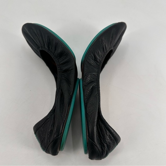 Tieks Black Leather Ballet Flats 9 - Picture 7 of 9